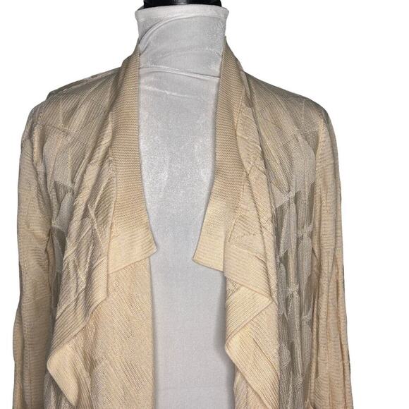 Missoni Waterfall Open Drape Cardigan Cream Size Small (40) - Picture 2 of 10
